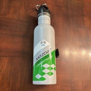 Mazda Car Zoom Zoom Metal Water Bottle with Carabiner clip